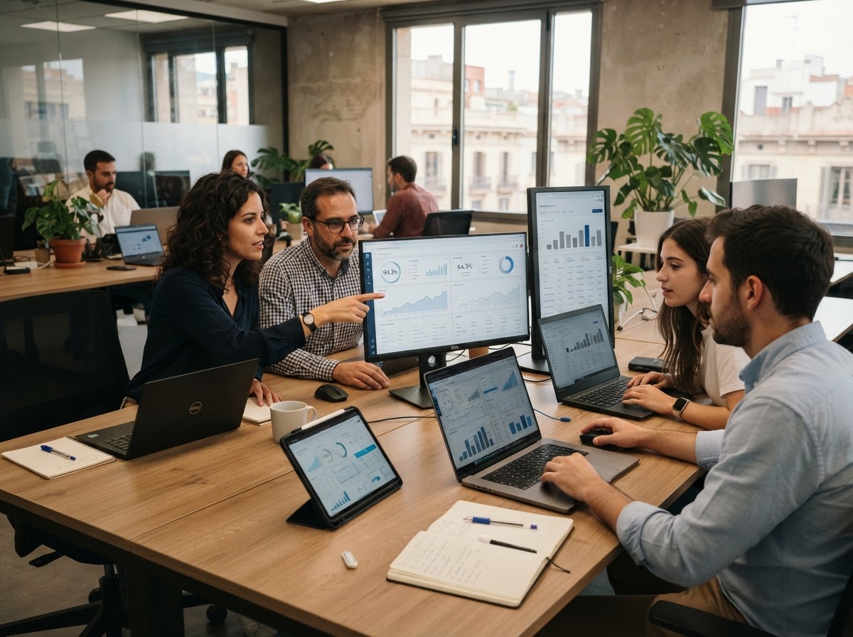 Fortuixagent: equipo trabajando sobre modelos de análisis de riesgo financiero